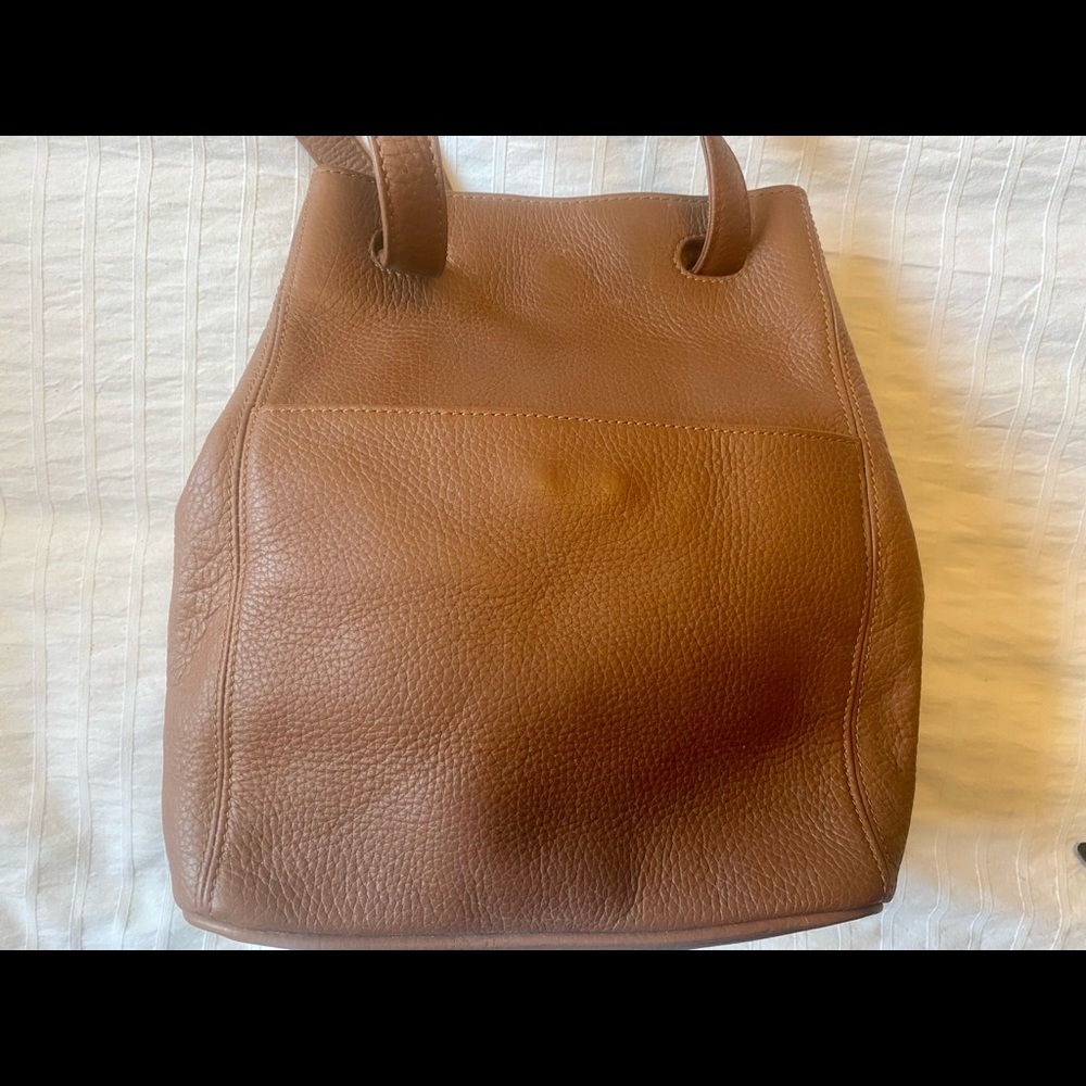 Vintage soft leather adjustable handbag